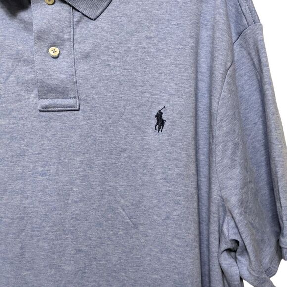 POLO RALPH LAUREN Classic Polo Shirt Sleeve Shirt Blue XXL - Picture 2 of 6